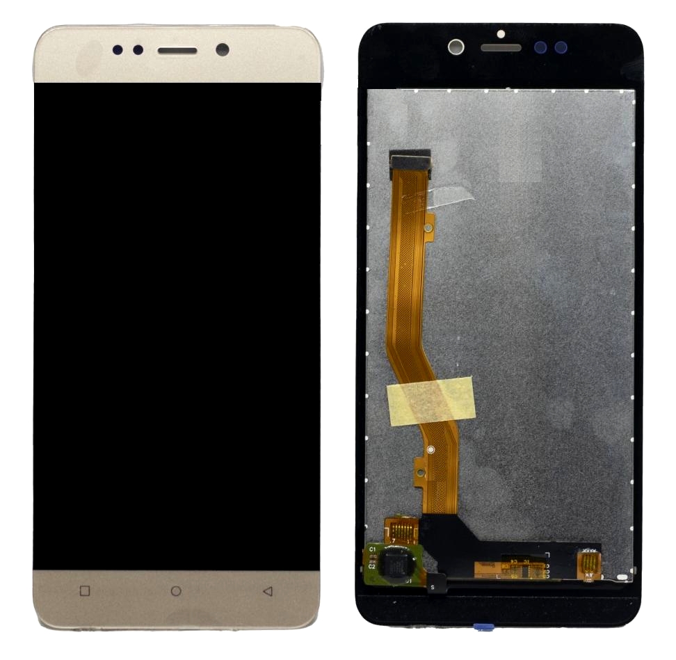 Display for Gionee X1s - Gold Combo Folder