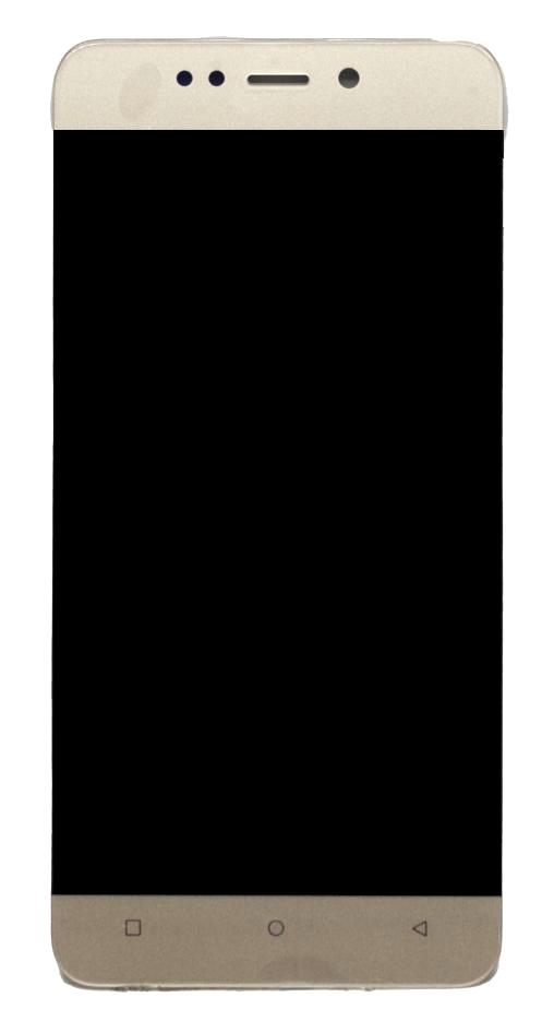 Display for Gionee X1s - Gold Combo Folder