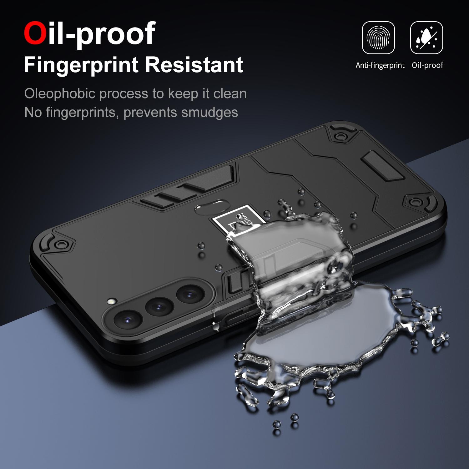 For Samsung Galaxy S23 5G 2 in 1 Shockproof Phone Case(Black)