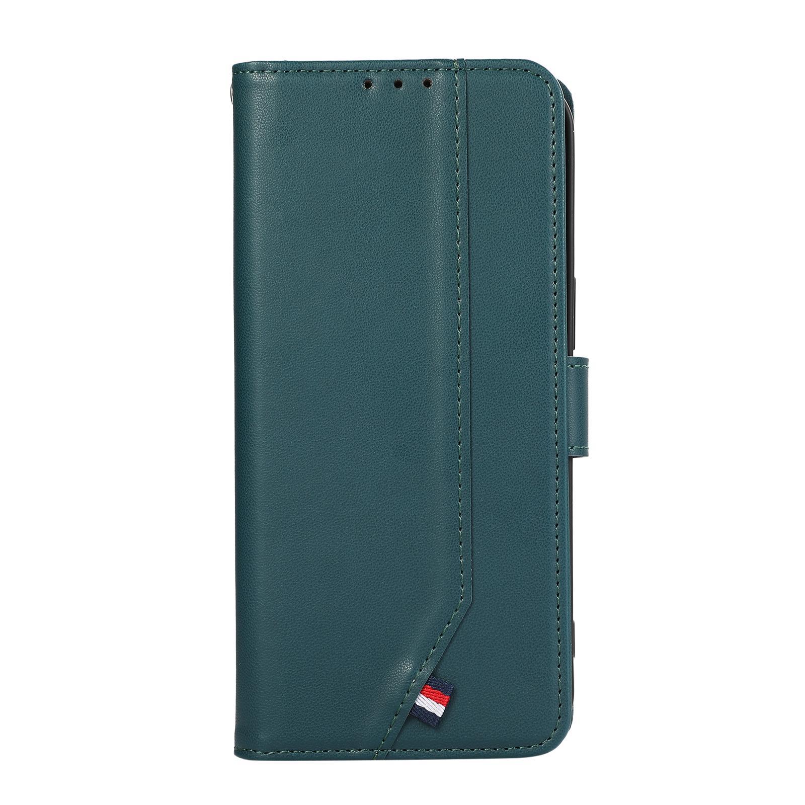 For Samsung Galaxy S23 5G ABEEL Delicate Texture Splicing RFID Leather Phone Case(Green)