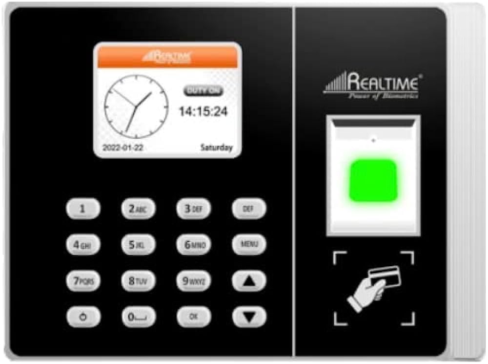 Realtime RS9W Wi-Fi Biometric Attendance Machine with Access Control
